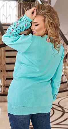 Гарний светр із вишивкою великий розмір (50-52) Київ