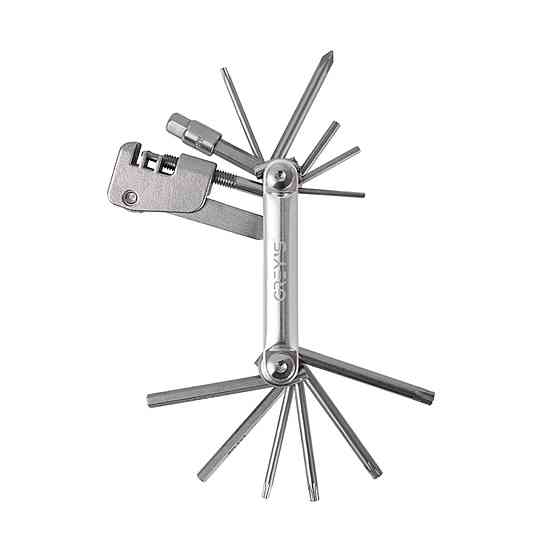 Мультитул Grey's 2/2.5/3/4/5/6/8мм, пласка викрутка/Philips, витискач ланцюга, лопатка Киев