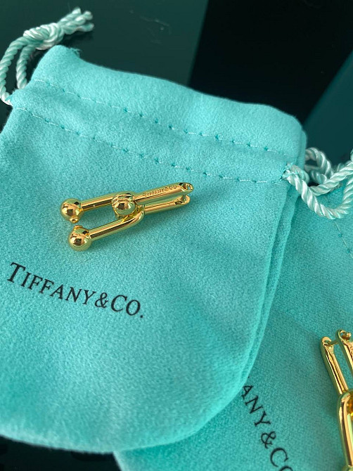 Тиффани серьги Hardwear / Tiffany серьги напыление золото / упакованы в мешочек Одесса - изображение 3