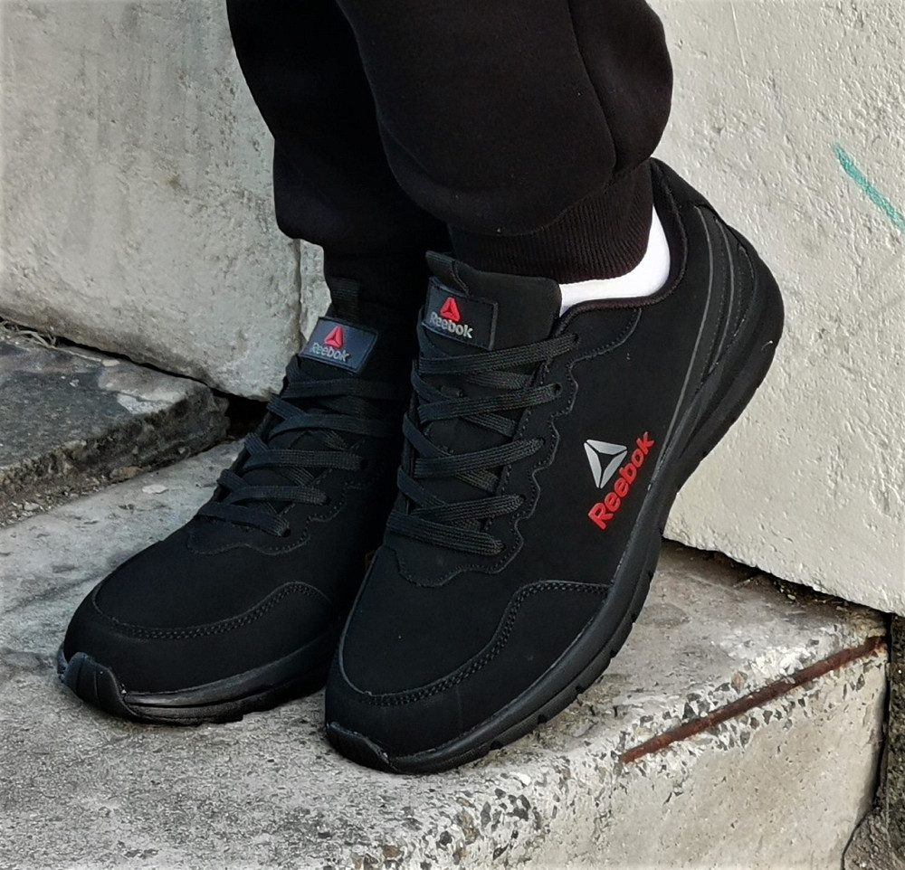 Кроссовки Reebok Черные Мужские Рибок Нубук Кожа (размеры: 41,42,43,44,45,46) Днепр - изображение 9