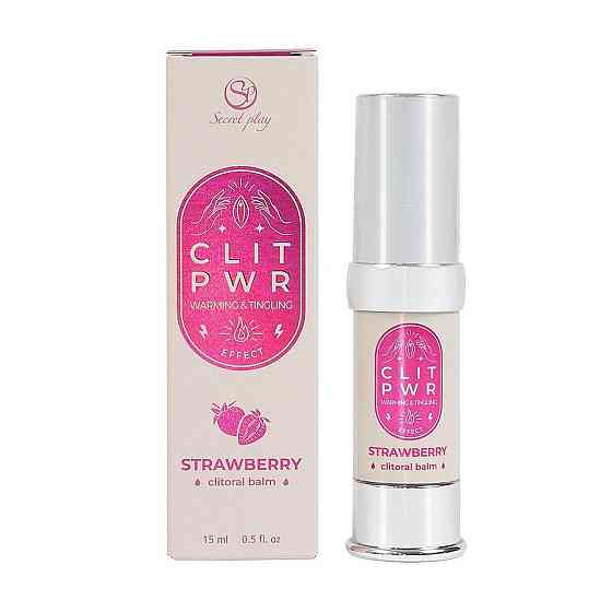 Рідкий вібратор CLIT PWR STRAWBERRY CLITORAL BALM Sex Aura Київ