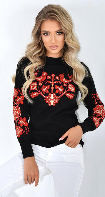 Свитер с вышивкой (42-44) Киев - изображение 2