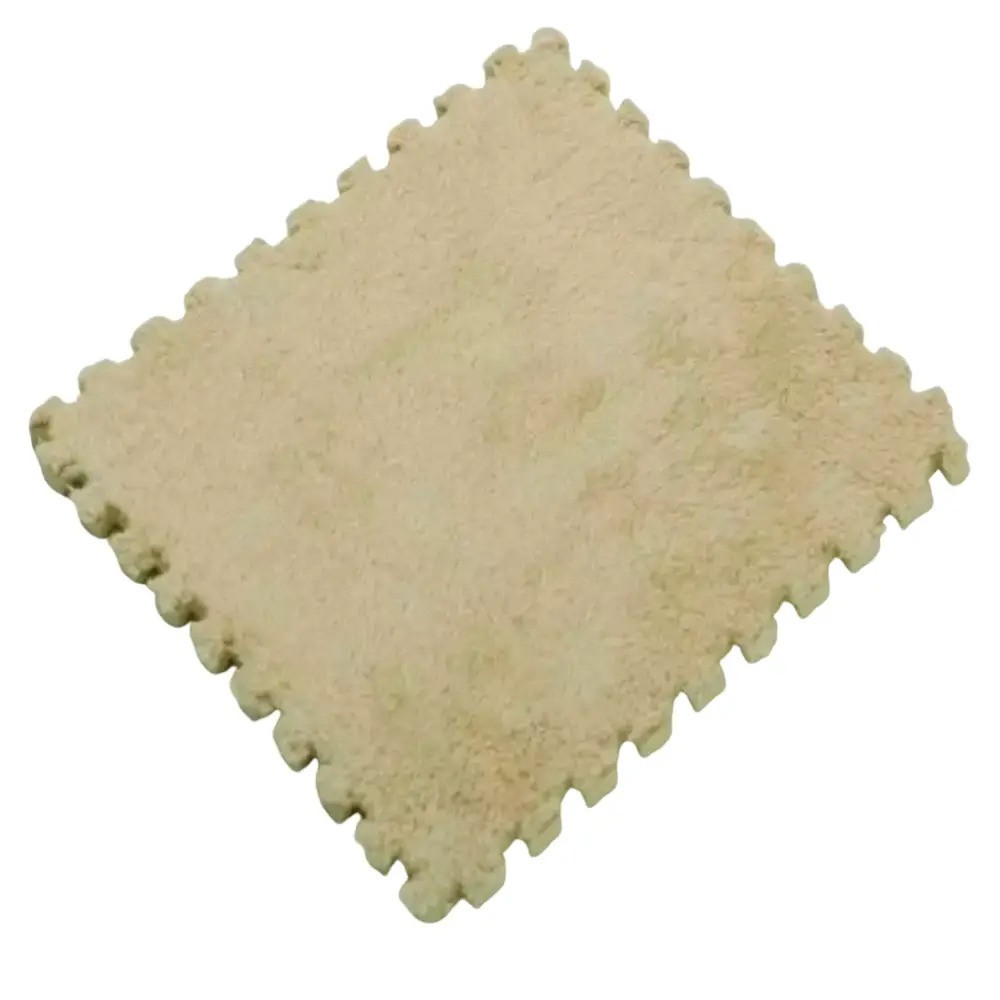 Пазл коврик 30x30см мягкий плюшевый термоковер, теплый пол, термоковрик детский для дома, в детскую один цвет бежевый Каменец-Подольский - изображение 4