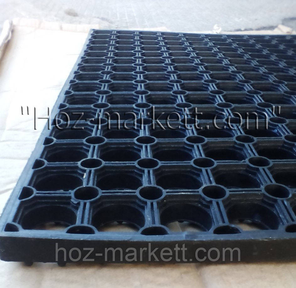 Коврик 60 см х 40 см х 2 см резиновый сотами грязезащитный килим Харьков - изображение 2