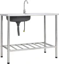 Гриль Prolenta Premium - Zlewozmywak kempingowy z kranem ze stali nierdzewnej Киев