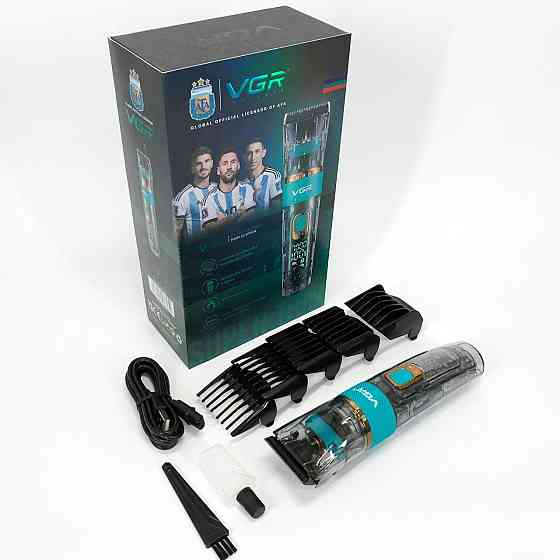 Машинка для стрижки волосся з регульованою довжиною, Професійний тример з набором насадок HJ-47 Львів