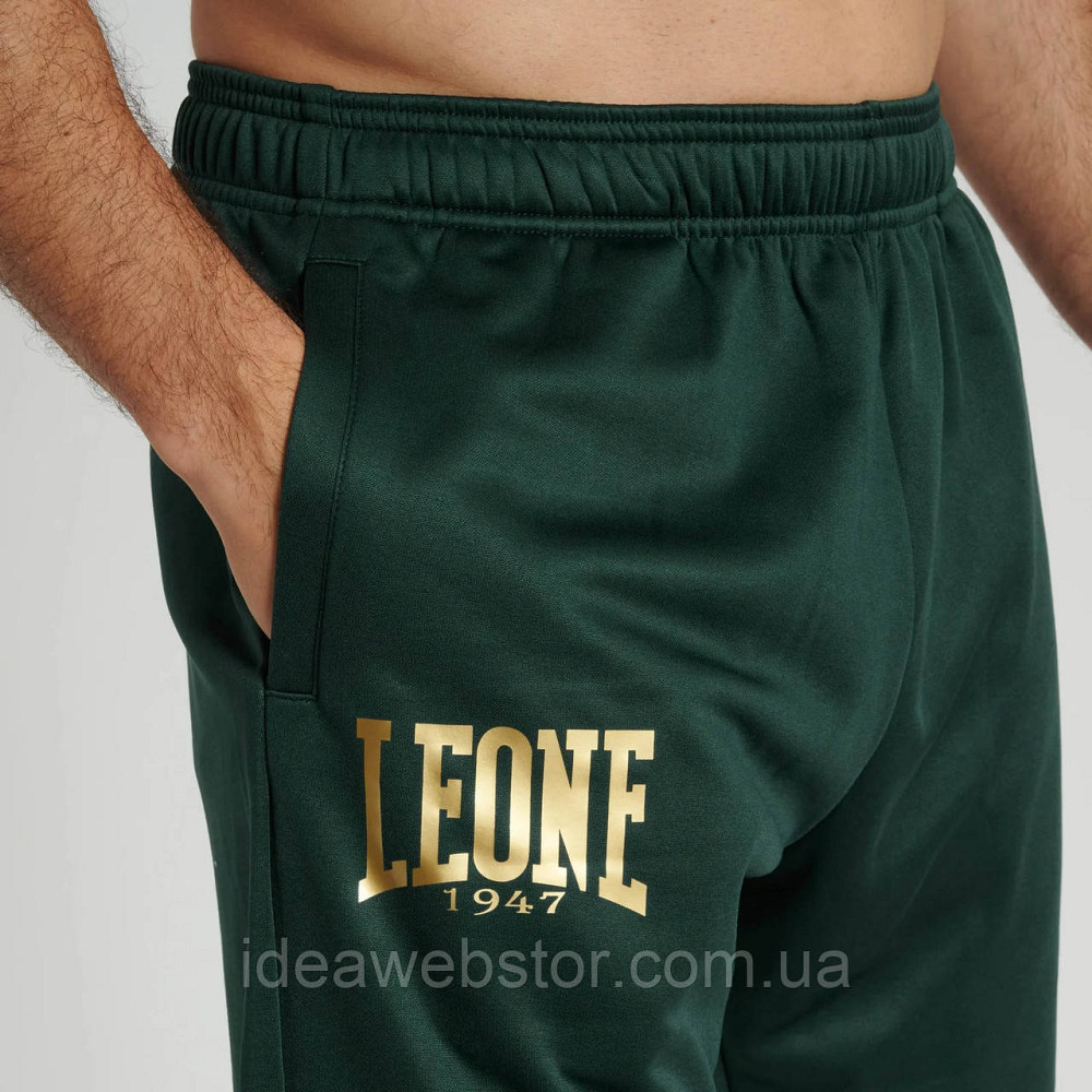 Спортивний костюм чоловічий Leone Premium Green зелений 100% поліестер для тренувань спорту відпочинку та повсякденного носіння L Київ - фото 18