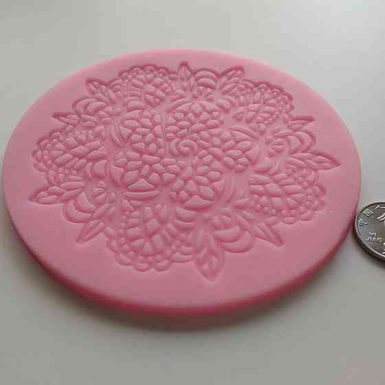 Молд силиконовый Кружево 105 мм розовый Киев