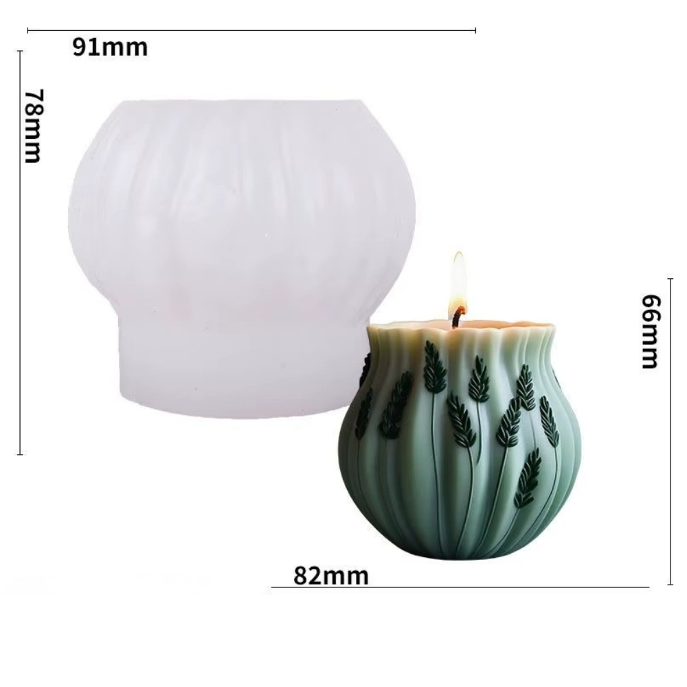 Силиконовая форма для изготовления свечи, молд 91 х 78 мм  для изделий из соевого,пчелиного воска и парафина Каменец-Подольский - изображение 4