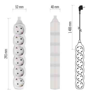 Мережевий подовжувач EMOS P0621 Вінниця