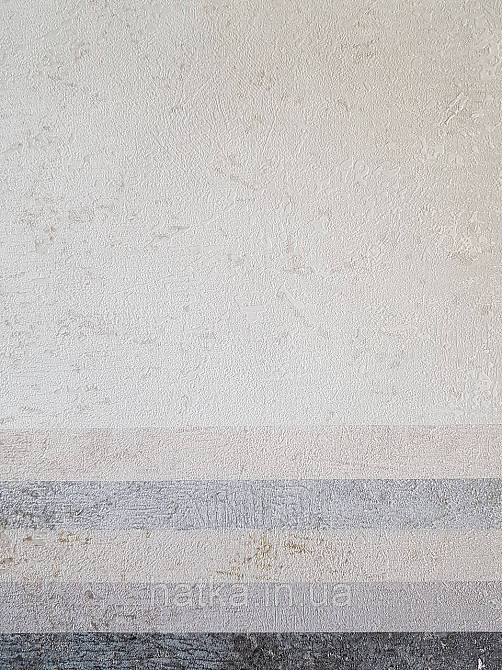 Шпалери метрові вінілові на флізеліні Sintra Structure під штукатурку мазки смужки білі зі сріблом 423193 Київ - фото 3