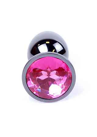 Анальна пробка - Jewellery Dark Silver Plug Pink Sex Aura Київ
