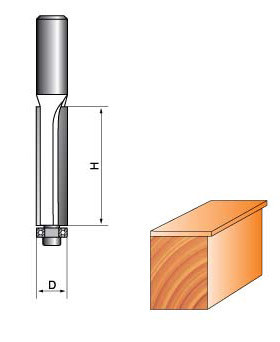 Фреза ГЛОБУС 1020 D16 h30 кромочная прямая Коломыя - изображение 1