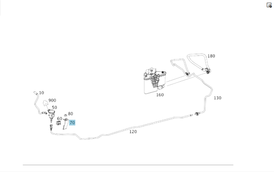 Mercedes-Benz  A2464760236 Кронштейн клапана регенерації CLA C117 CLA Shooting Brake X117 GLA X156 A-class W176 B-class W242 B-class W246 Одесса
