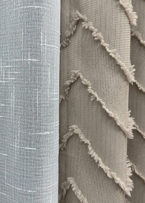 Комплект штор VR-Textil Лен Букле № 1809ш Тауп 200х295 см 2 шт (32-127) Киев - изображение 8