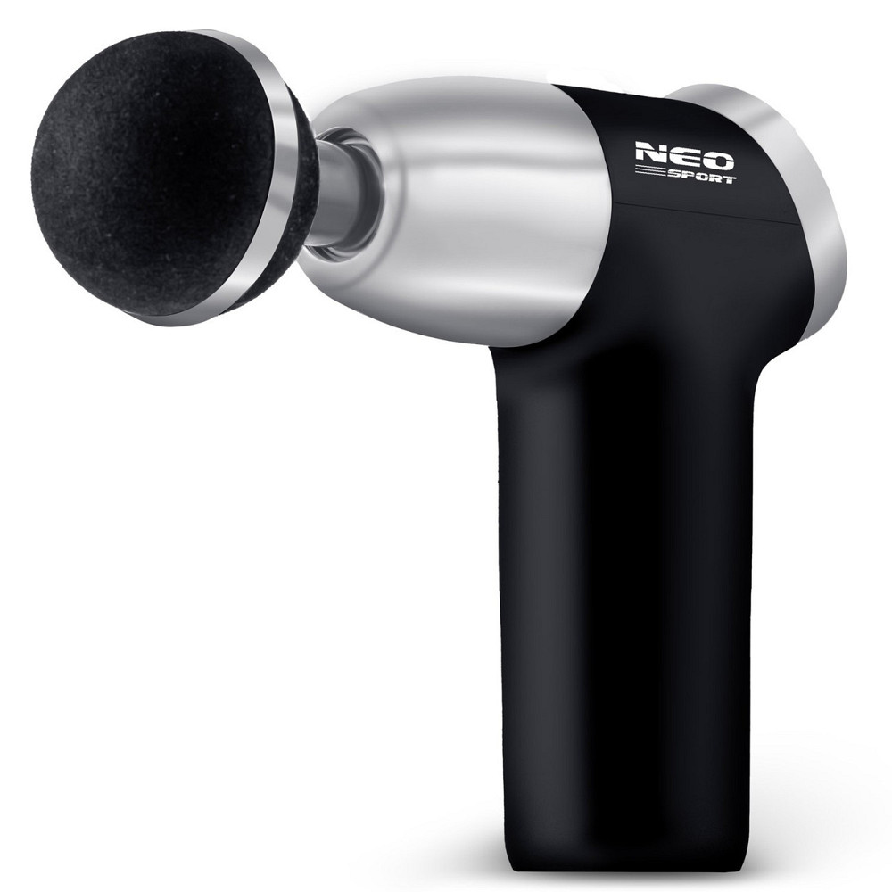 Массажный пистолет многофункциональный 8 накладок NS-500 Neo-Sport черный Киев - изображение 3