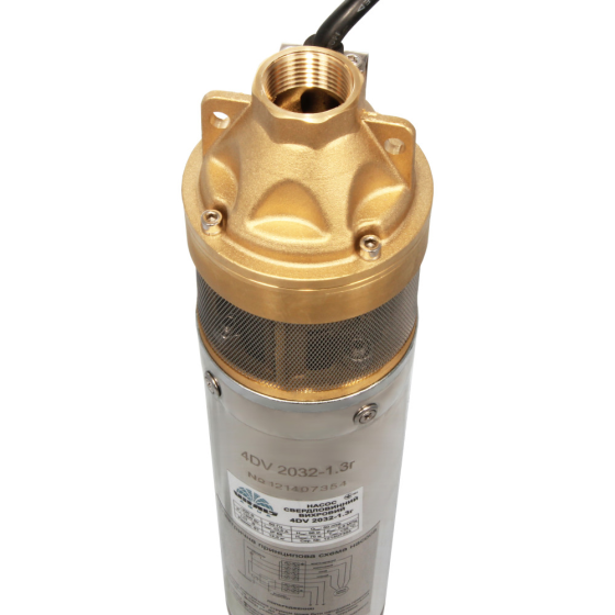 Мощный насос погружной вихревой скважинный Vitals aqua 4DV 2032-1.3r : 1300 Вт, 51 л/мин, 96 м напора, 13.7 кг Киев