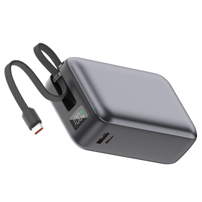 Батарея універсальна Vinga 30000 mAh 65W Display Cable (VPBB3065C) Вінниця - фото 1