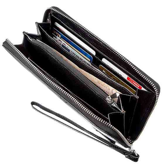 Містке чоловіче портмоне-клатч Boston 18806 Чорний Київ