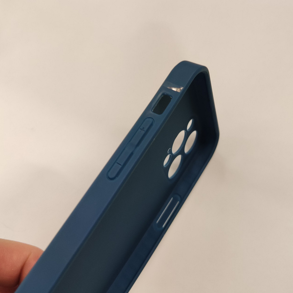 Чехол-накладка для iphone 12Pro Silicone Blue Киев - изображение 4
