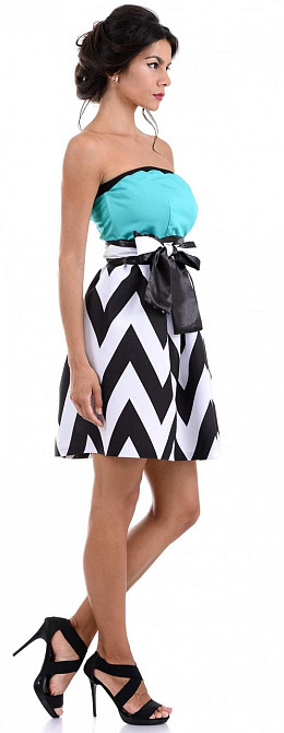 Платье с абстрактным принтом (46) Киев - изображение 2