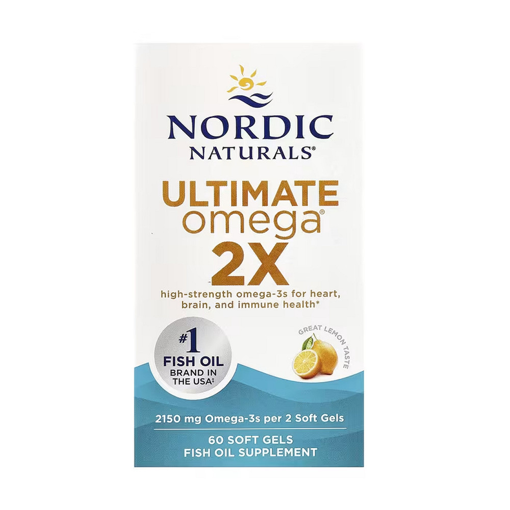 Омега 3 риб'ячий жир Nordic Naturals Ultimate Omega 2X 60 гел капсул лимон Київ - фото 2
