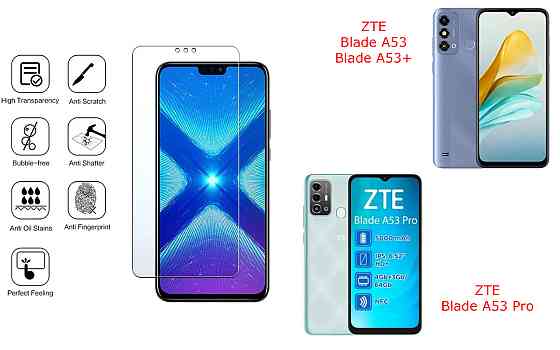 Захисне скло NeoGlass для ZTE Blade A53, A53 Pro, A53+ – надпрозоре та стійке Київ