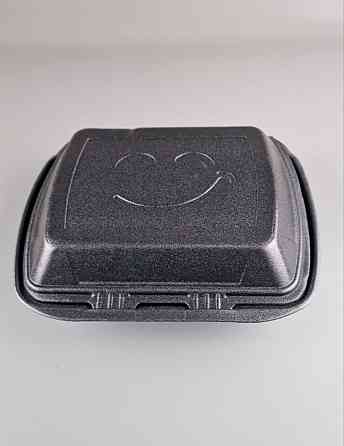 Ланчбокс зі спіненого полістиролу з кришкою (390*242*74) чорний МВ-1 (150 шт.) Харків