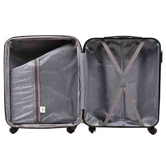 Валіза пластикова WINGS 5398 мікро 52 см темно-зелена Київ