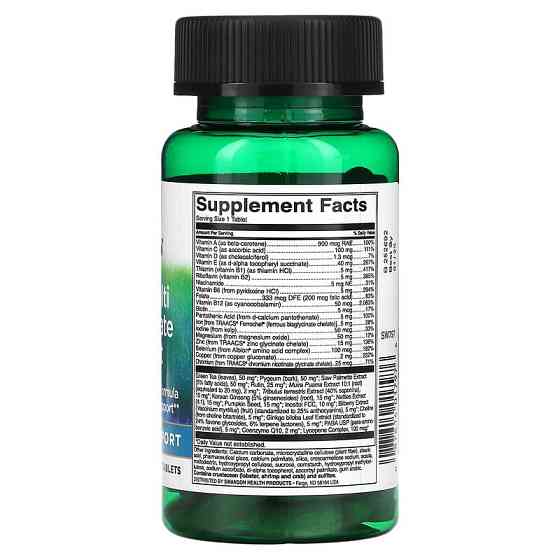 Підтримка простати Swanson Men's Multi Plus Prostate Support, 90 Tablets Луцьк