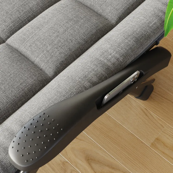 Розкладне крісло ліжко з подушкою LEOBRO Сіре (FCB-S08) шезлонг Київ - фото 5