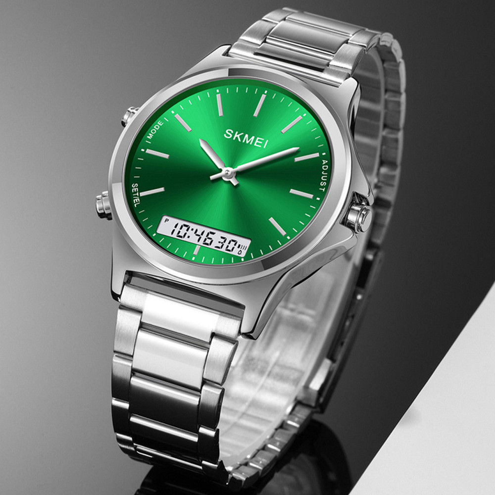 Skmei 2120SIGN Silver-Green SBR Киев - изображение 4