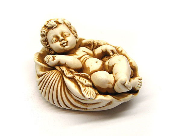 Фигурка Ангелочек в ракушке из гипса Киев - изображение 1