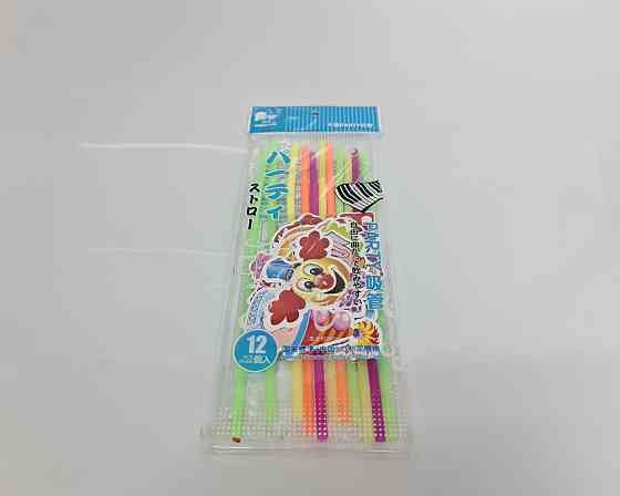 Соломка-трубочка "Клоуни" d6-260мм люминесц (12)*500 (1 шт) Харків