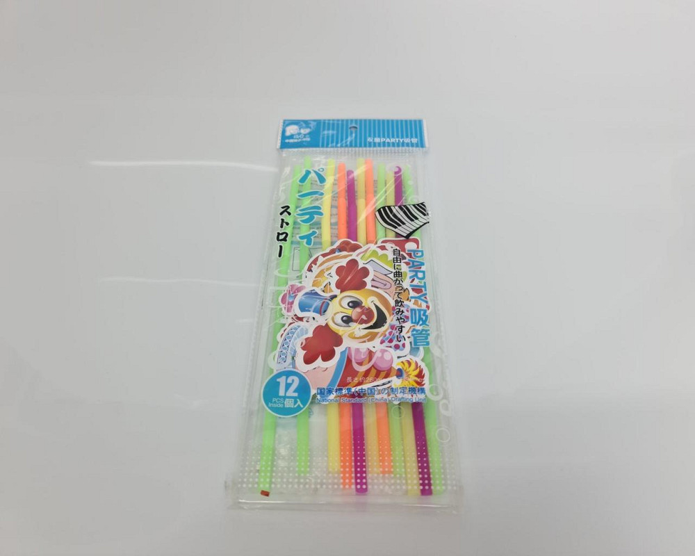 Соломка-трубочка "Клоуни" d6-260мм люминесц (12)*500 (1 шт) Харків - фото 4