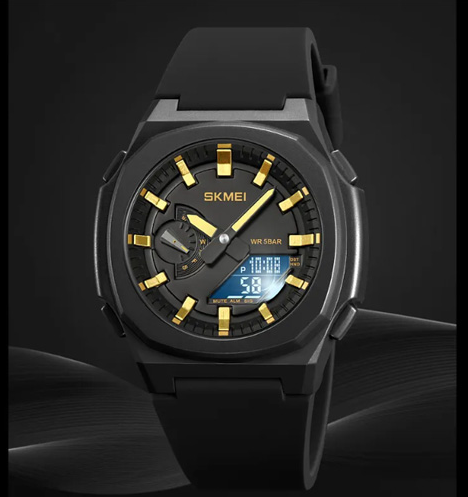 Часы наручные SKMEI 2091BKGDBK, GOLD-BLACK, 10344 Днепр - изображение 3