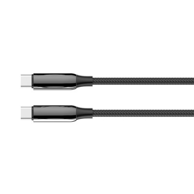 Дата кабель USB-C to USB-C 1.0m (PVC+Aluminum Alloy) (PD Fast Charging 240W) 5А black ColorWay (CW-CBPDCC069-BK) Винница - изображение 9
