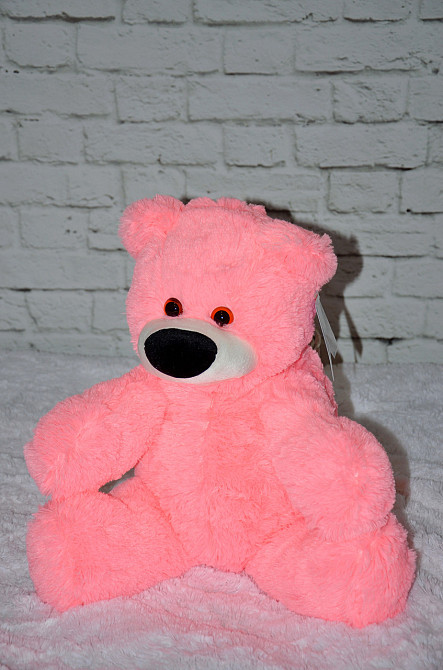 Большой мишка Алина Бублик 140 см розовый Киев - изображение 2