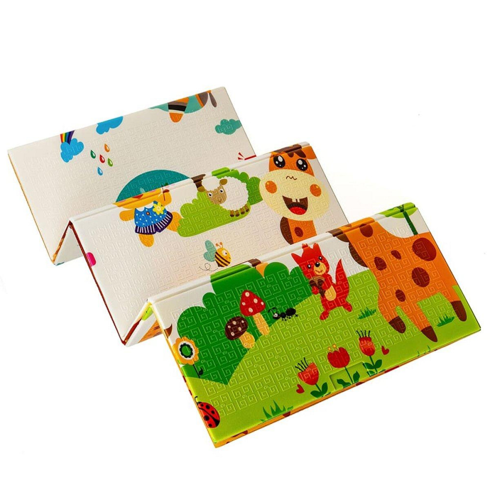 Детский складной коврик с лисичками и ростомером Киев - изображение 2