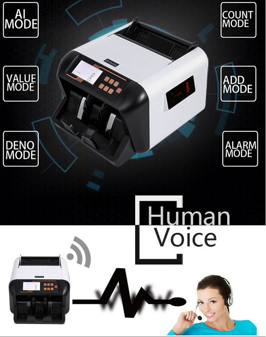 Машинка для рахунку грошей c детектором MHZ UV 555 MG Винница - изображение 4