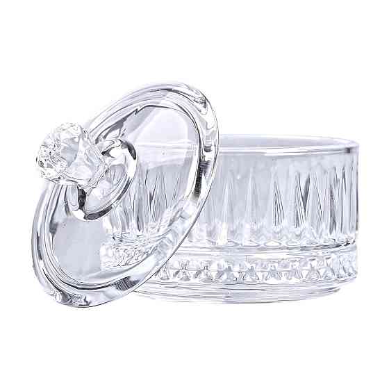 Yiwu Цукерниця з кришкою Ø 6.5 см скляна HP-YH-29 Київ