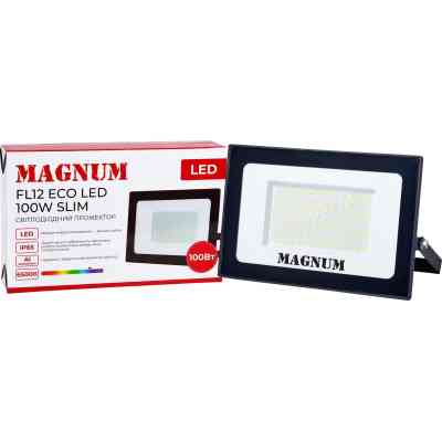 Прожектор MAGNUM FL12 ECO LED 100Вт slim 6500К IP65 (90018087) Винница