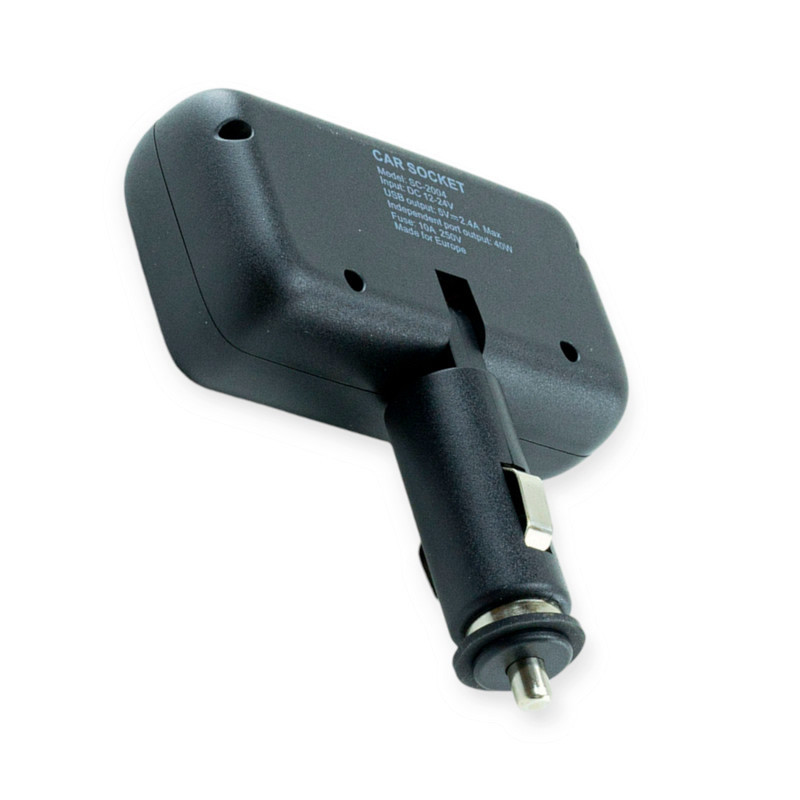 Разветвитель прикур. прямой 2 вых. 10А, 120Вт, USB 2.4А, Евро, ВАЗ Мукачево - изображение 2