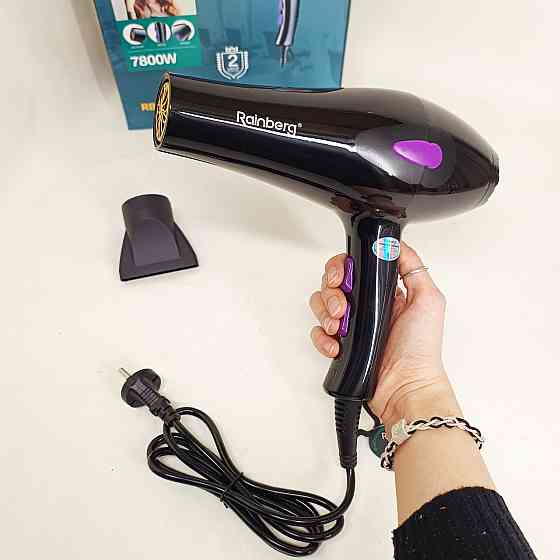 Зручний надійний фен для волосся, Фен з регульованою швидкістю і температурою практичний NB-55 Львів