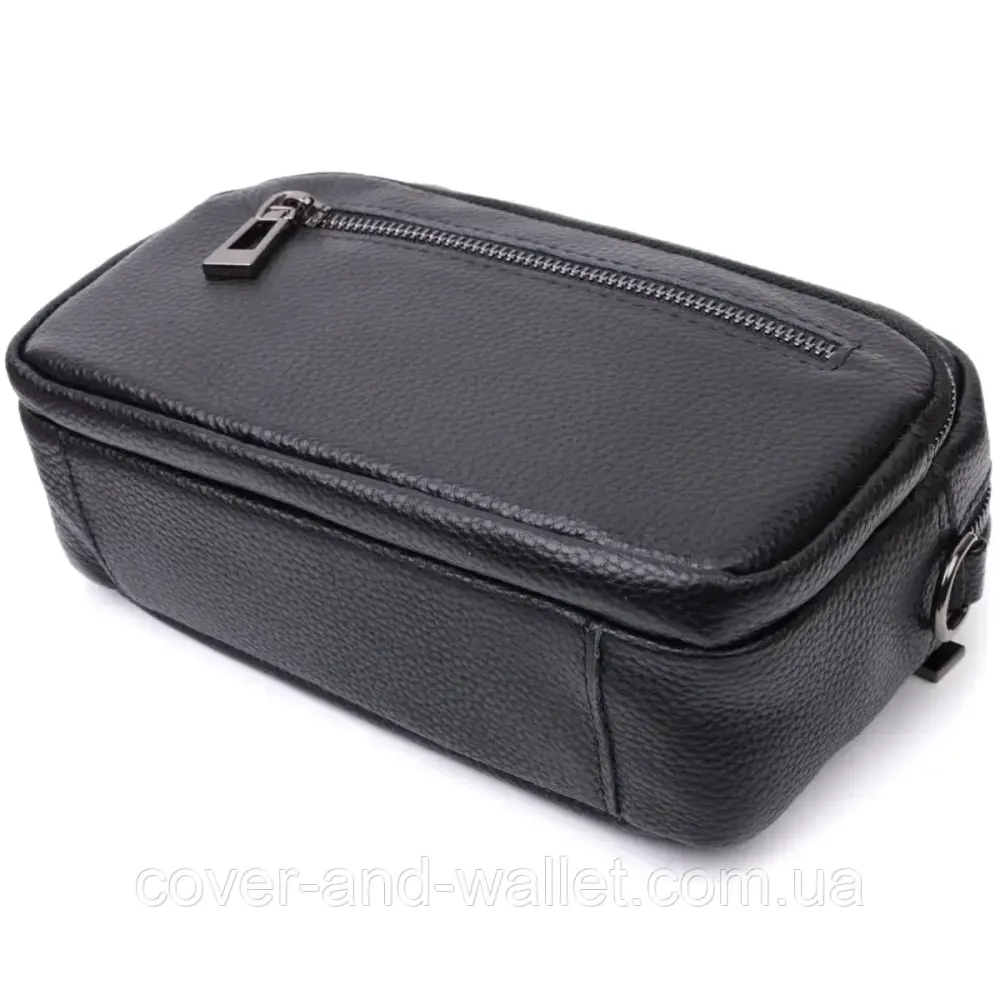 Жіноча сумка з накладною кишенею з натуральної шкіри Київ - фото 4