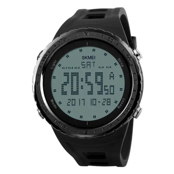 Чоловічий спортивний годинник Skmei 1246 (Чорний) Київ