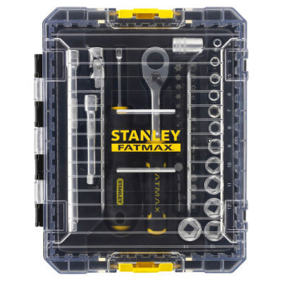Набор головок Stanley FatMax Maxi Drive торцевых 1/4", шестигранных, 48 шт., кейс (FMMT98101-0) Винница - изображение 12