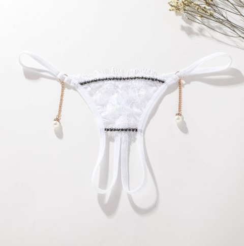 Трусы с разрезом белые - размер универсальный, резинка до 84см Киев - изображение 2