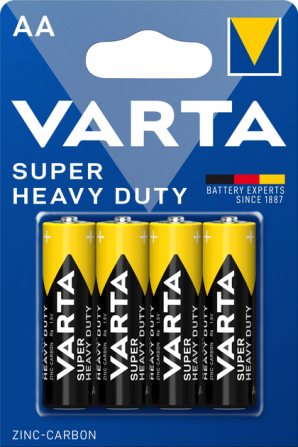 Батарейки VARTA Super Heavy Duty AA R6/ 6267 сольові 1.5V (4/48/240) Київ - фото 1