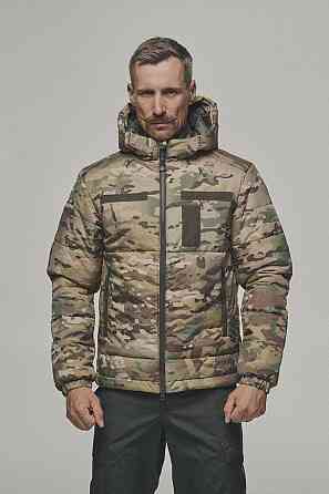 Тактична зимова водонепроникна куртка мультикам -25 напідкладці Omni-Heat утеплювач TERMOLOFT з капюшоном куртка WAR Львів